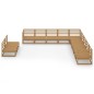 vidaXL 11-tlg. Garten-Lounge-Set Honigbraun Massivholz Kiefer vidaXL 11-tlg. Garten-Lounge-Set Honigbraun Massivholz Kiefer