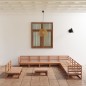 vidaXL 12-tlg. Garten-Lounge-Set Honigbraun Massivholz Kiefer vidaXL 12-tlg. Garten-Lounge-Set Honigbraun Massivholz Kiefer