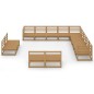 vidaXL 13-tlg. Garten-Lounge-Set Honigbraun Massivholz Kiefer vidaXL 13-tlg. Garten-Lounge-Set Honigbraun Massivholz Kiefer