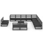 vidaXL 14-tlg. Garten-Lounge-Set Schwarz Massivholz Kiefer vidaXL 14-tlg. Garten-Lounge-Set Schwarz Massivholz Kiefer