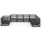 vidaXL 9-tlg. Garten-Lounge-Set Schwarz Massivholz Kiefer vidaXL 9-tlg. Garten-Lounge-Set Schwarz Massivholz Kiefer