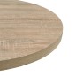 vidaXL Bistrotisch MDF und Stahl Rund 80 x 75 cm Eichenoptik vidaXL Bistrotisch MDF und Stahl Rund 80 x 75 cm Eichenoptik