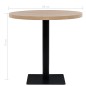 vidaXL Bistrotisch MDF und Stahl Rund 80 x 75 cm Eichenoptik vidaXL Bistrotisch MDF und Stahl Rund 80 x 75 cm Eichenoptik