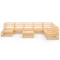 vidaXL 9-tlg. Garten-Lounge-Set Massivholz Kiefer vidaXL 9-tlg. Garten-Lounge-Set Massivholz Kiefer