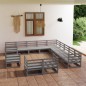 vidaXL 13-tlg. Garten-Lounge-Set Massivholz Kiefer vidaXL 13-tlg. Garten-Lounge-Set Massivholz Kiefer