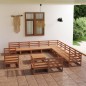 vidaXL 14-tlg. Garten-Lounge-Set Massivholz Kiefer vidaXL 14-tlg. Garten-Lounge-Set Massivholz Kiefer