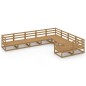vidaXL 9-tlg. Garten-Lounge-Set Massivholz Kiefer vidaXL 9-tlg. Garten-Lounge-Set Massivholz Kiefer