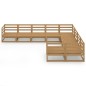 vidaXL 9-tlg. Garten-Lounge-Set Massivholz Kiefer vidaXL 9-tlg. Garten-Lounge-Set Massivholz Kiefer