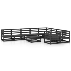 vidaXL 10-tlg. Garten-Lounge-Set Massivholz Kiefer