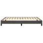 Bettgestell Dunkelgrau 140x190 cm Samt Bettgestell Dunkelgrau 140x190 cm Samt