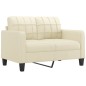 vidaXL 3-tlg. Sofagarnitur mit Kissen Creme Kunstleder vidaXL 3-tlg. Sofagarnitur mit Kissen Creme Kunstleder
