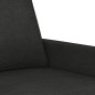 vidaXL 4-tlg. Sofagarnitur mit Kissen Schwarz Stoff vidaXL 4-tlg. Sofagarnitur mit Kissen Schwarz Stoff