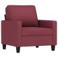 vidaXL 4-tlg. Sofagarnitur mit Kissen Weinrot Stoff vidaXL 4-tlg. Sofagarnitur mit Kissen Weinrot Stoff
