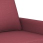 vidaXL 4-tlg. Sofagarnitur mit Kissen Weinrot Stoff vidaXL 4-tlg. Sofagarnitur mit Kissen Weinrot Stoff
