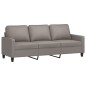 vidaXL 3-tlg. Sofagarnitur mit Kissen Taupe Stoff vidaXL 3-tlg. Sofagarnitur mit Kissen Taupe Stoff