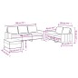 vidaXL 3-tlg. Sofagarnitur mit Kissen Taupe Stoff vidaXL 3-tlg. Sofagarnitur mit Kissen Taupe Stoff