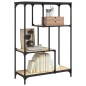 vidaXL Bücherregal Sonoma-Eiche 81x36x115 cm Holzwerkstoff und Stahl vidaXL Bücherregal Sonoma-Eiche 81x36x115 cm Holzwerkstoff und Stahl