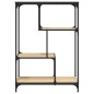 vidaXL Bücherregal Sonoma-Eiche 81x36x115 cm Holzwerkstoff und Stahl vidaXL Bücherregal Sonoma-Eiche 81x36x115 cm Holzwerkstoff und Stahl