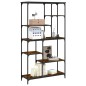 vidaXL Bücherregal Räuchereiche 99x35,5x176 cm Holzwerkstoff und Stahl vidaXL Bücherregal Räuchereiche 99x35,5x176 cm Holzwerkstoff und Stahl