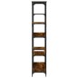 vidaXL Bücherregal Räuchereiche 99x35,5x176 cm Holzwerkstoff und Stahl vidaXL Bücherregal Räuchereiche 99x35,5x176 cm Holzwerkstoff und Stahl