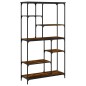 vidaXL Bücherregal Räuchereiche 99x35,5x176 cm Holzwerkstoff und Stahl vidaXL Bücherregal Räuchereiche 99x35,5x176 cm Holzwerkstoff und Stahl