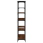 vidaXL Bücherregal Braun Eiche 99x35,5x176 cm Holzwerkstoff und Stahl vidaXL Bücherregal Braun Eiche 99x35,5x176 cm Holzwerkstoff und Stahl