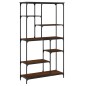 vidaXL Bücherregal Braun Eiche 99x35,5x176 cm Holzwerkstoff und Stahl vidaXL Bücherregal Braun Eiche 99x35,5x176 cm Holzwerkstoff und Stahl