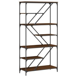 vidaXL Bücherregal Braun Eichen-Optik 91x36x176 cm Holzwerkstoff