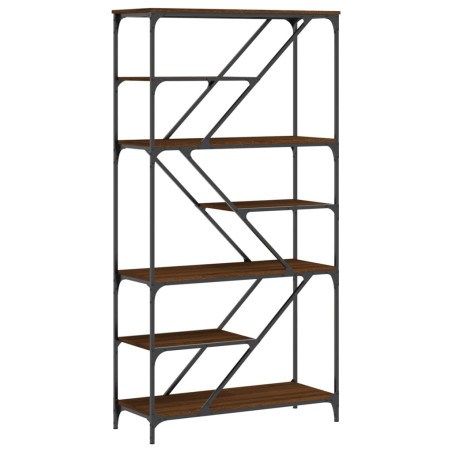 vidaXL Bücherregal Braun Eichen-Optik 91x36x176 cm Holzwerkstoff