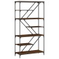 vidaXL Bücherregal Braun Eichen-Optik 91x36x176 cm Holzwerkstoff vidaXL Bücherregal Braun Eichen-Optik 91x36x176 cm Holzwerkstoff