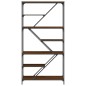 vidaXL Bücherregal Braun Eichen-Optik 91x36x176 cm Holzwerkstoff vidaXL Bücherregal Braun Eichen-Optik 91x36x176 cm Holzwerkstoff