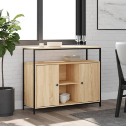 vidaXL Sideboard Sonoma-Eiche 100x35x80 cm Holzwerkstoff