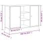vidaXL Sideboard Räuchereiche 100x35x70 cm Holzwerkstoff vidaXL Sideboard Räuchereiche 100x35x70 cm Holzwerkstoff
