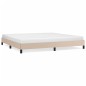 Bettgestell Cappuccino-Braun 200x200 cm Kunstleder Bettgestell Cappuccino-Braun 200x200 cm Kunstleder