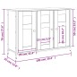 vidaXL Sideboard Braun Eichen-Optik 100x35x70 cm Holzwerkstoff vidaXL Sideboard Braun Eichen-Optik 100x35x70 cm Holzwerkstoff