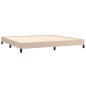 Bettgestell Cappuccino-Braun 200x200 cm Kunstleder Bettgestell Cappuccino-Braun 200x200 cm Kunstleder