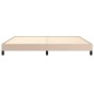 Bettgestell Cappuccino-Braun 200x200 cm Kunstleder Bettgestell Cappuccino-Braun 200x200 cm Kunstleder