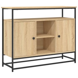 vidaXL Sideboard Sonoma-Eiche 100x35x80 cm Holzwerkstoff