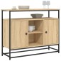 vidaXL Sideboard Sonoma-Eiche 100x35x80 cm Holzwerkstoff vidaXL Sideboard Sonoma-Eiche 100x35x80 cm Holzwerkstoff