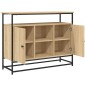 vidaXL Sideboard Sonoma-Eiche 100x35x80 cm Holzwerkstoff vidaXL Sideboard Sonoma-Eiche 100x35x80 cm Holzwerkstoff
