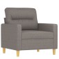 vidaXL 4-tlg. Sofagarnitur mit Kissen Taupe Stoff vidaXL 4-tlg. Sofagarnitur mit Kissen Taupe Stoff