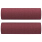 vidaXL 3-tlg. Sofagarnitur mit Kissen Weinrot Stoff vidaXL 3-tlg. Sofagarnitur mit Kissen Weinrot Stoff