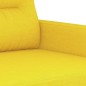 vidaXL 3-tlg. Sofagarnitur mit Kissen Hellgelb Stoff vidaXL 3-tlg. Sofagarnitur mit Kissen Hellgelb Stoff