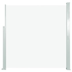 vidaXL Ausziehbare Seitenmarkise 140x300 cm Creme