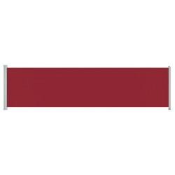 vidaXL Ausziehbare Seitenmarkise 600x160 cm Rot