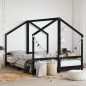 vidaXL Kinderbett Schwarz 2x(80x200) cm Massivholz Kiefer vidaXL Kinderbett Schwarz 2x(80x200) cm Massivholz Kiefer