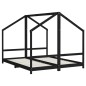 vidaXL Kinderbett Schwarz 2x(80x200) cm Massivholz Kiefer vidaXL Kinderbett Schwarz 2x(80x200) cm Massivholz Kiefer