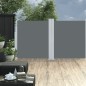 vidaXL Ausziehbare Seitenmarkise Anthrazit 140 x 600 cm vidaXL Ausziehbare Seitenmarkise Anthrazit 140 x 600 cm