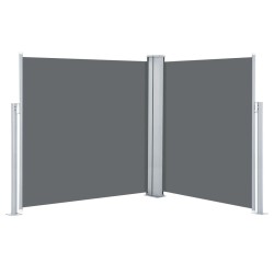 vidaXL Ausziehbare Seitenmarkise Anthrazit 140 x 600 cm
