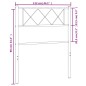 vidaXL Kopfteil Metall Weiß 107 cm vidaXL Kopfteil Metall Weiß 107 cm